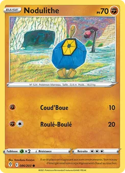 Carte Nodulithe de l'extension Évolution Céleste, numéro 86/203