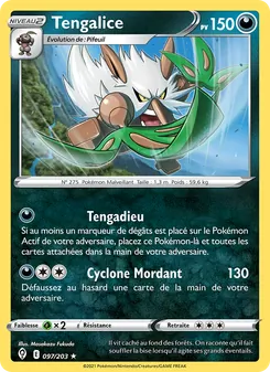 Carte Tengalice de l'extension Évolution Céleste, numéro 97/203