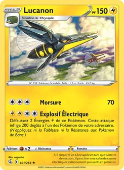 Carte Lucanon de l'extension Poing de Fusion, numéro 101/264