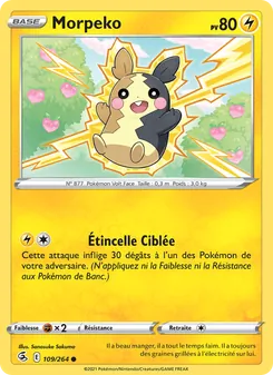 Carte Morpeko de l'extension Poing de Fusion, numéro 109/264