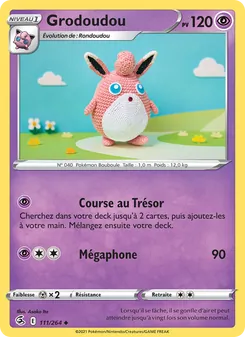 Carte Grodoudou de l'extension Poing de Fusion, numéro 111/264