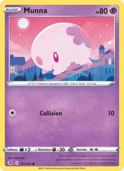 Carte Munna de l'extension Poing de Fusion, numéro 121/264