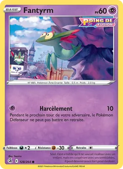 Carte Fantyrm de l'extension Poing de Fusion, numéro 128/264