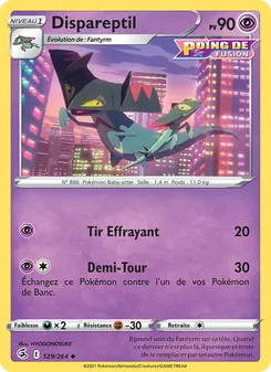 Carte Dispareptil de l'extension Poing de Fusion, numéro 129/264