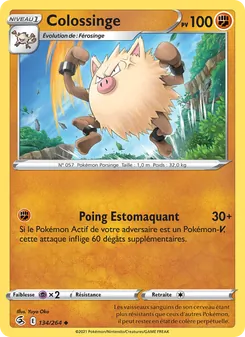 Carte Colossinge de l'extension Poing de Fusion, numéro 134/264