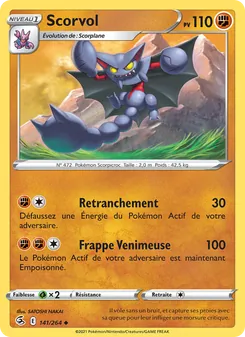 Carte Scorvol de l'extension Poing de Fusion, numéro 141/264
