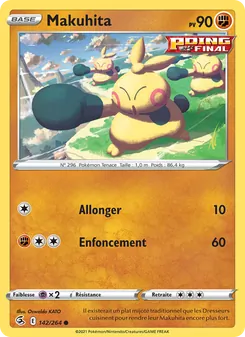 Carte Makuhita de l'extension Poing de Fusion, numéro 142/264