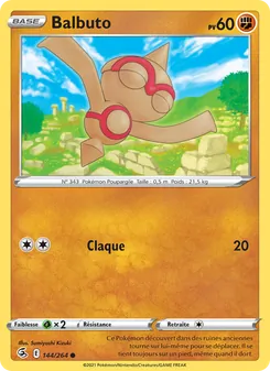 Carte Balbuto de l'extension Poing de Fusion, numéro 144/264