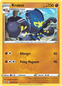 Carte Krakos de l'extension Poing de Fusion, numéro 153/264