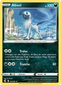 Carte Absol de l'extension Poing de Fusion, numéro 164/264