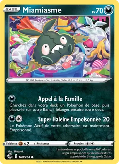 Carte Miamiasme de l'extension Poing de Fusion, numéro 168/264