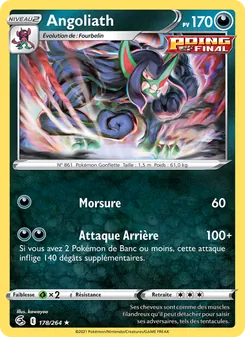 Carte Angoliath de l'extension Poing de Fusion, numéro 178/264