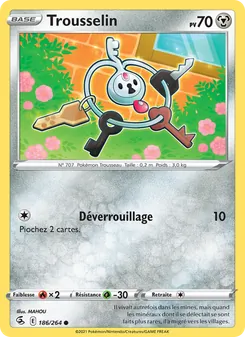 Carte Trousselin de l'extension Poing de Fusion, numéro 186/264