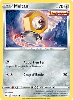 Carte Meltan de l'extension Poing de Fusion, numéro 188/264