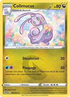Carte Colimucus de l'extension Poing de Fusion, numéro 196/264