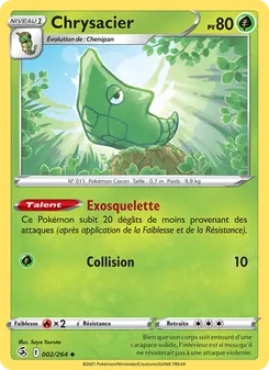 Carte Chrysacier de l'extension Poing de Fusion, numéro 2/264