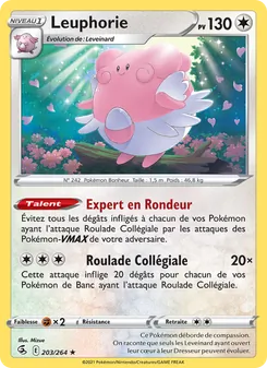 Carte Leuphorie de l'extension Poing de Fusion, numéro 203/264