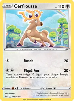 Carte Cerfrousse de l'extension Poing de Fusion, numéro 208/264