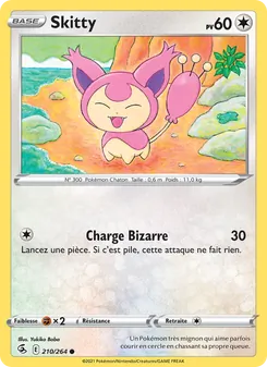 Carte Skitty de l'extension Poing de Fusion, numéro 210/264