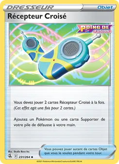 Carte Récepteur Croisé de l'extension Poing de Fusion, numéro 231/264