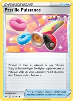 Carte Pastille Puissance de l'extension Poing de Fusion, numéro 236/264