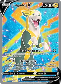 Carte Fulgudog V de l'extension Poing de Fusion, numéro 249/264