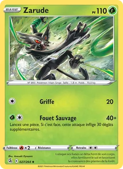 Carte Zarude de l'extension Poing de Fusion, numéro 27/264