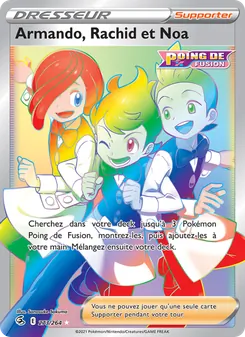 Carte Armando, Rachid et Noa de l'extension Poing de Fusion, numéro 273/264