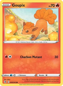 Carte Goupix de l'extension Poing de Fusion, numéro 28/264