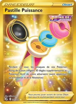Carte Pastille Puissance de l'extension Poing de Fusion, numéro 281/264