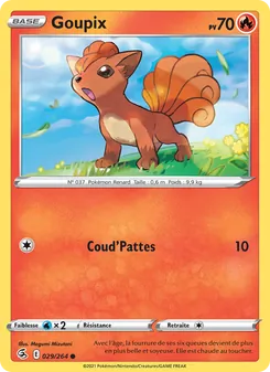 Carte Goupix de l'extension Poing de Fusion, numéro 29/264