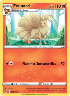 Carte Feunard de l'extension Poing de Fusion, numéro 30/264