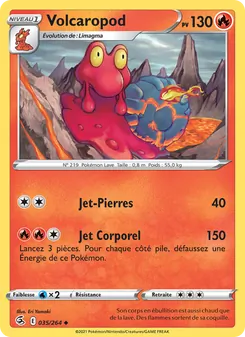 Carte Volcaropod de l'extension Poing de Fusion, numéro 35/264