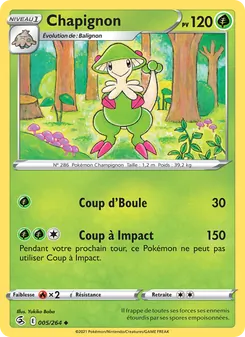 Carte Chapignon de l'extension Poing de Fusion, numéro 5/264