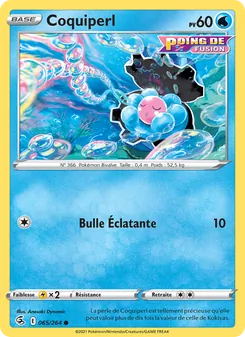 Carte Coquiperl de l'extension Poing de Fusion, numéro 65/264