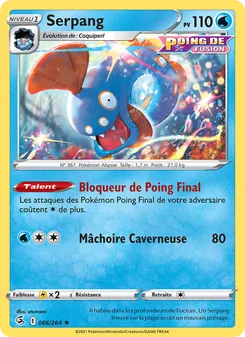 Carte Serpang de l'extension Poing de Fusion, numéro 66/264