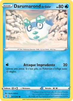 Carte Darumarond de Galar de l'extension Poing de Fusion, numéro 71/264