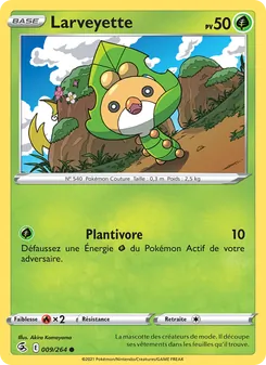 Carte Larveyette de l'extension Poing de Fusion, numéro 9/264