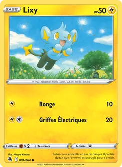 Carte Lixy de l'extension Poing de Fusion, numéro 91/264