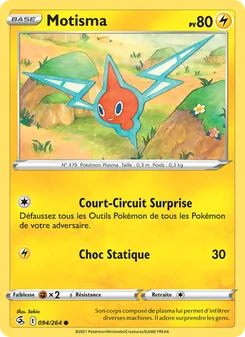 Carte Motisma de l'extension Poing de Fusion, numéro 94/264