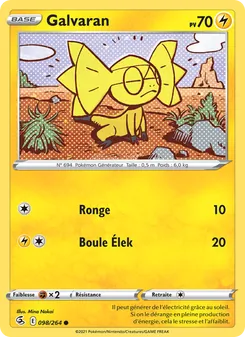 Carte Galvaran de l'extension Poing de Fusion, numéro 98/264