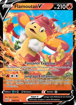 Carte Flamoutan V de l'extension Stars Étincelantes, numéro 027/172