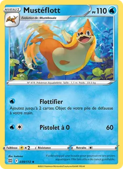 Carte Mustéflott de l'extension Stars Étincelantes, numéro 039/172