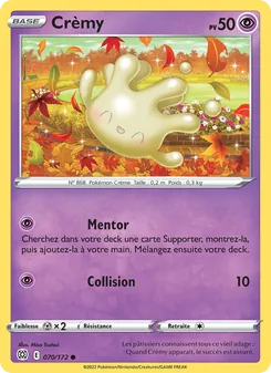 Carte Crèmy de l'extension Stars Étincelantes, numéro 070/172