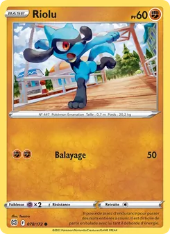 Carte Riolu de l'extension Stars Étincelantes, numéro 078/172