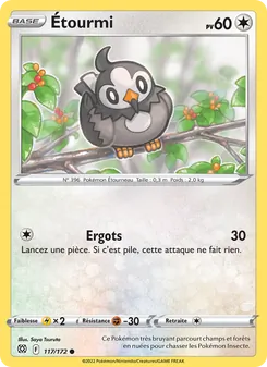 Carte Étourmi de l'extension Stars Étincelantes, numéro 117/172
