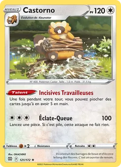 Carte Castorno de l'extension Stars Étincelantes, numéro 121/172