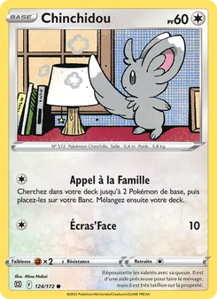 Carte Chinchidou de l'extension Stars Étincelantes, numéro 124/172