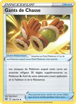 Carte Gants de Chasse de l'extension Stars Étincelantes, numéro 142/172