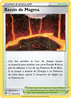 Carte Bassin de Magma de l'extension Stars Étincelantes, numéro 144/172
